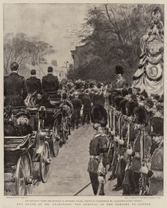 A morte do Sr. Gladstone, a remoção dos restos mortais para Londres
